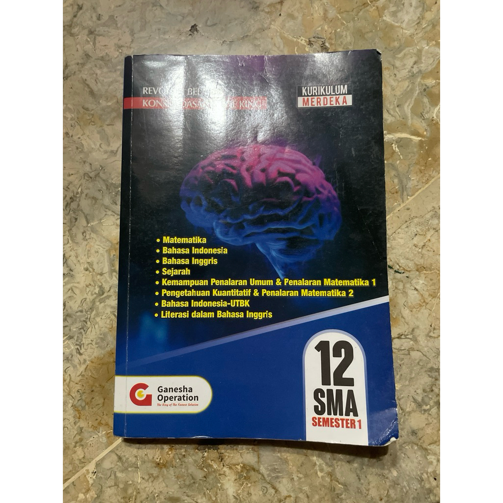 BUKU PELAJARAN REVOLUSI BELAJAR KODING KELAS 12  SMA - SEMESTER 1