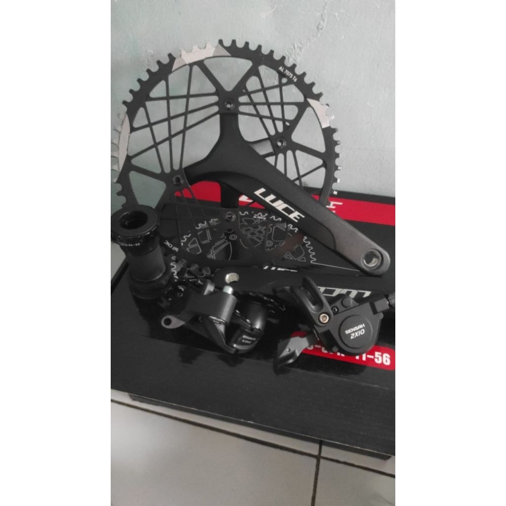 crank luce premium 56+rd sensah 10 speed+ shifter sensah 10 speed