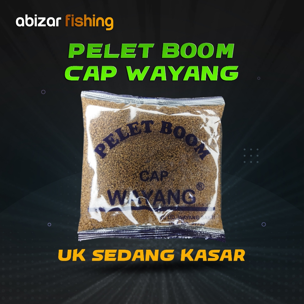 [Grosir] Pelet Boom Cap Wayang Kasar Umpan Jitu Ikan Air Tawar