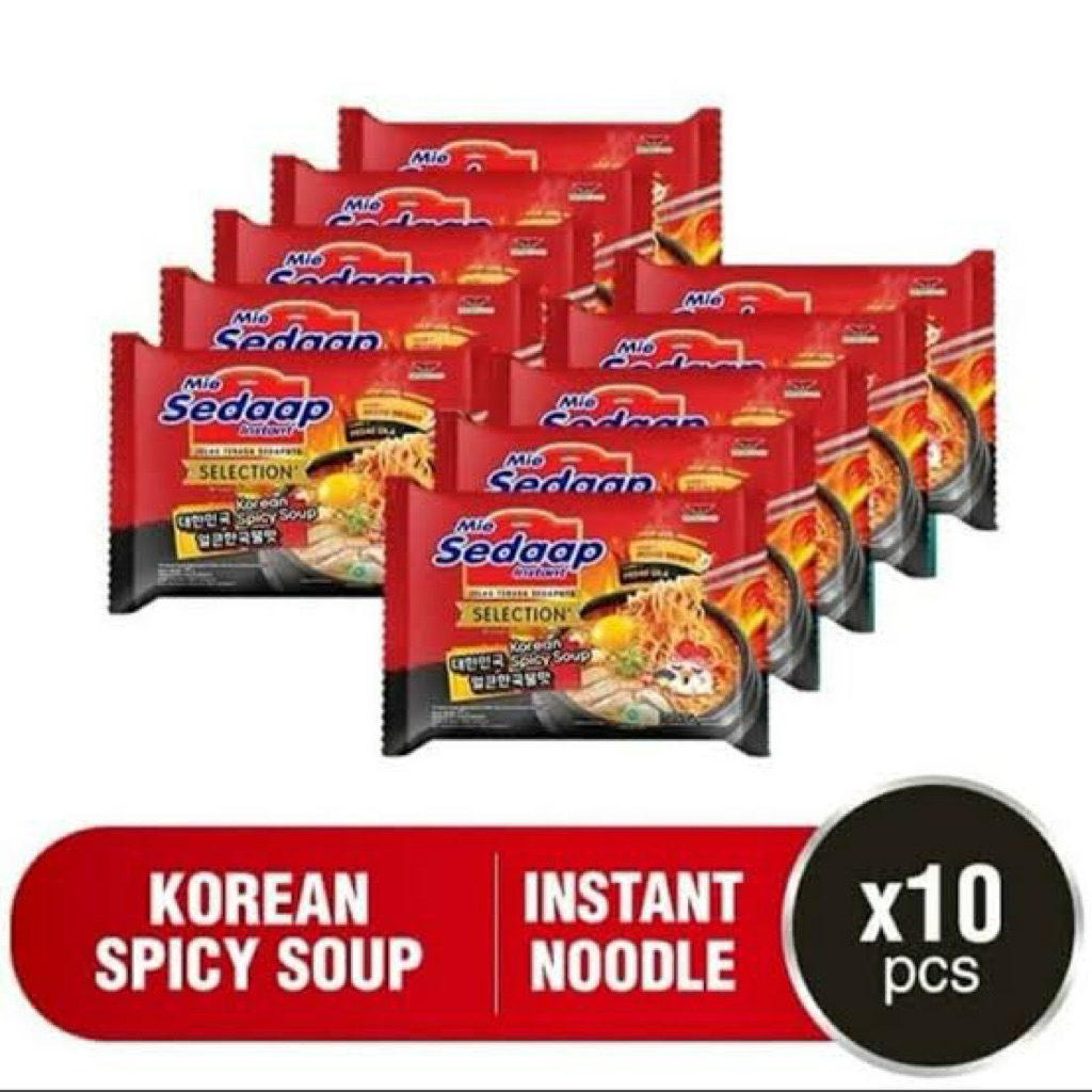 

Mie Sedaap Korean Spicy Soup Isi 10 Pcs