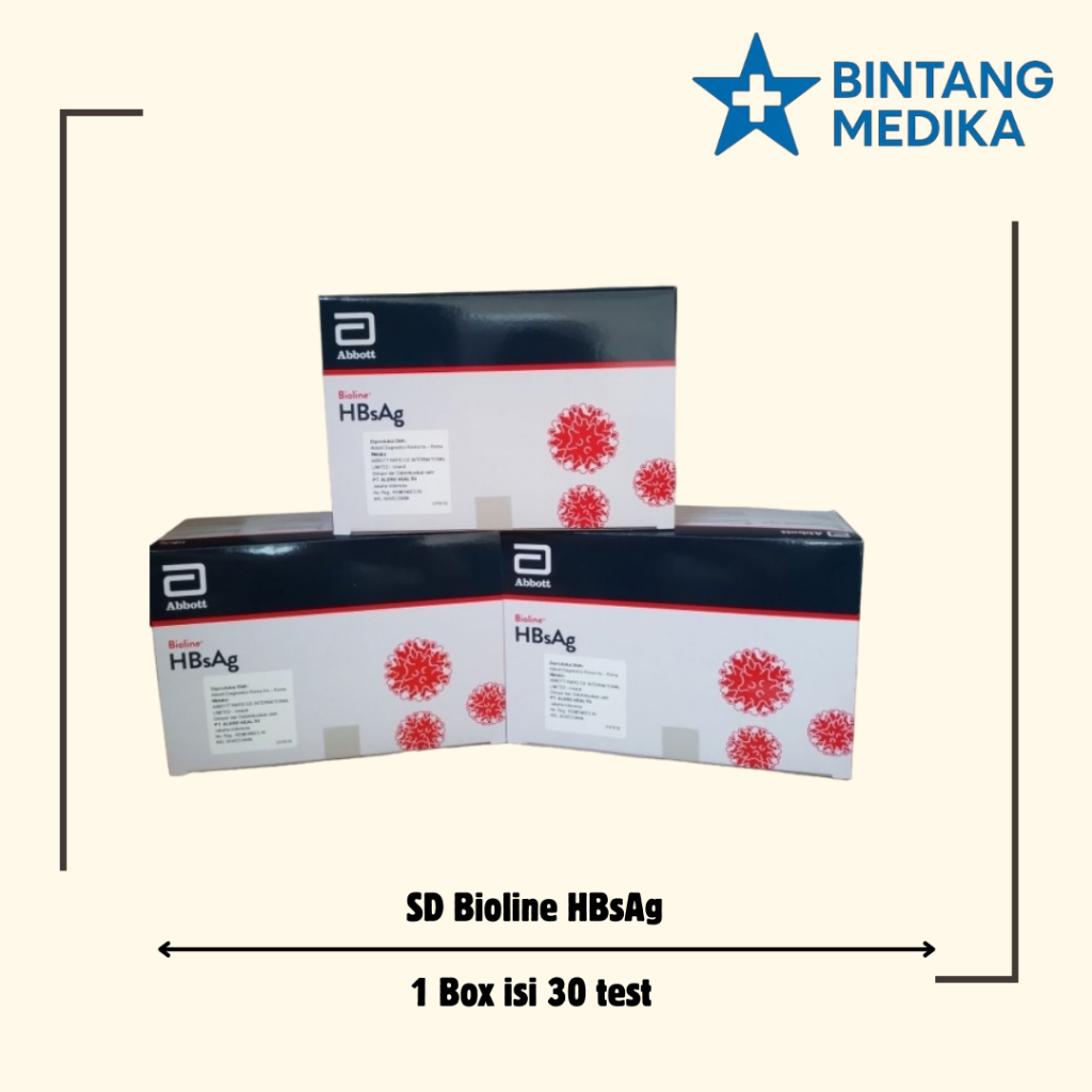 SD Bioline HBsAg Device (S/P) 30 test untuk Hepatitis B