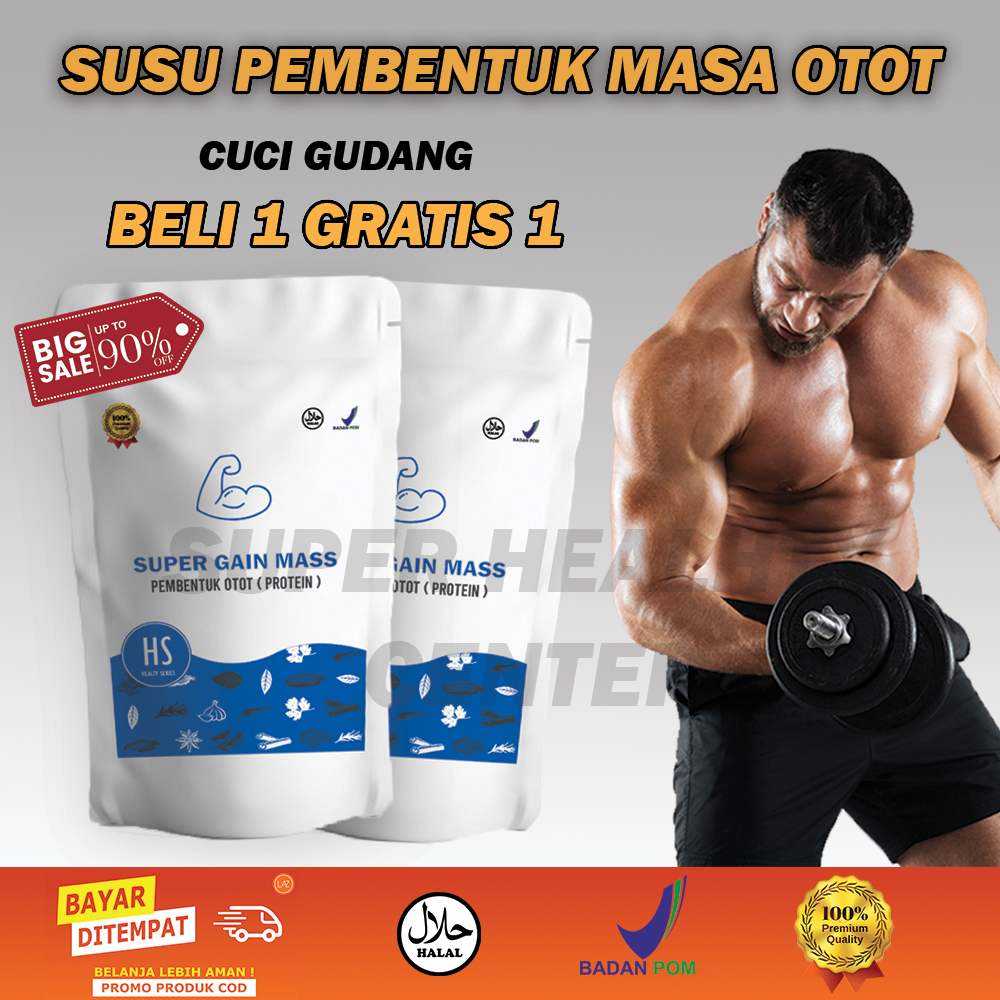 

Susu Bubuk Pembesar otot X Men Gain Mass by Super Healthy Center / kapsul pembesar masa otot pria dan wanita / Protein pembesar masa otot