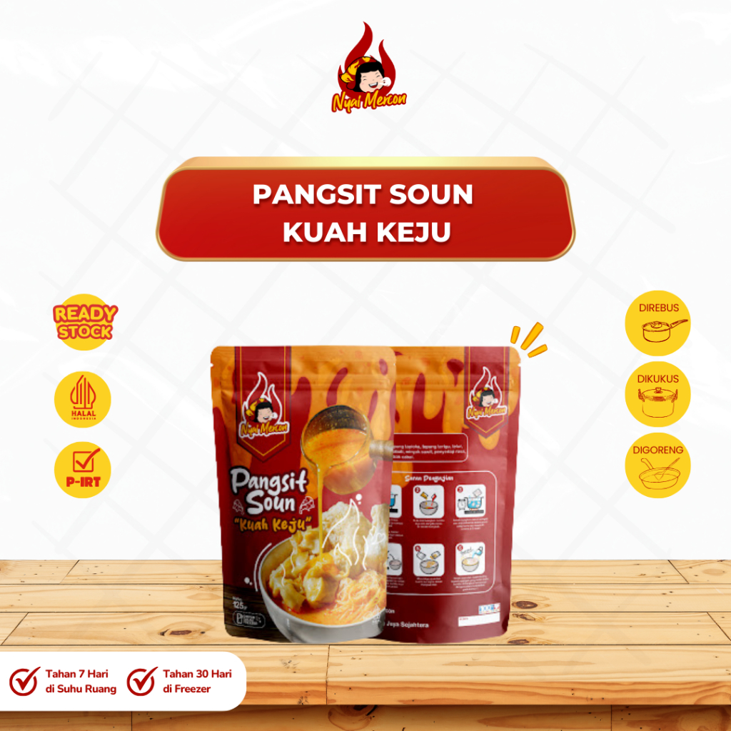 

Pangsit Soun Kuah Keju Nyai Mercon