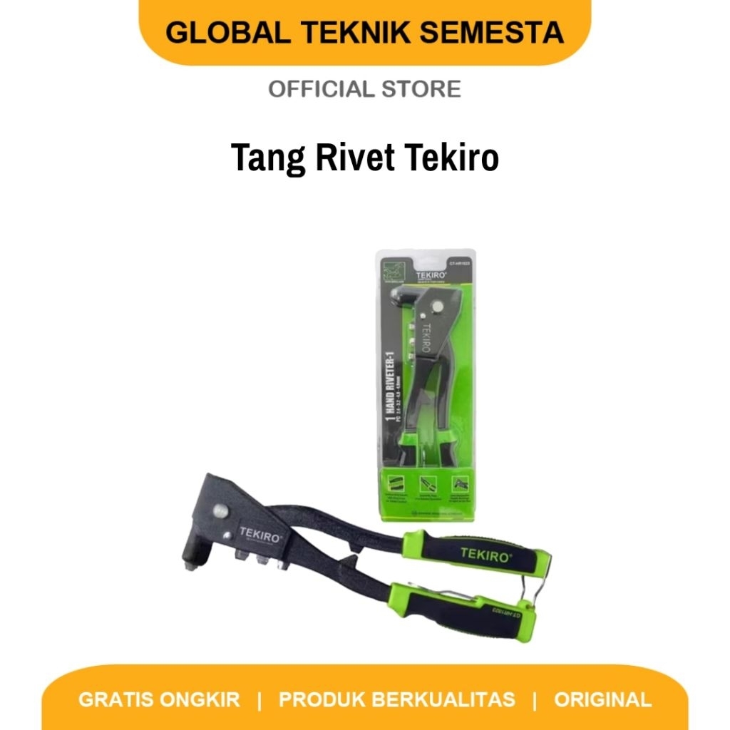 Tang Rivet Tekiro Hand Riveter Alat Tembak Paku Aluminium Gun Ripet Tools
