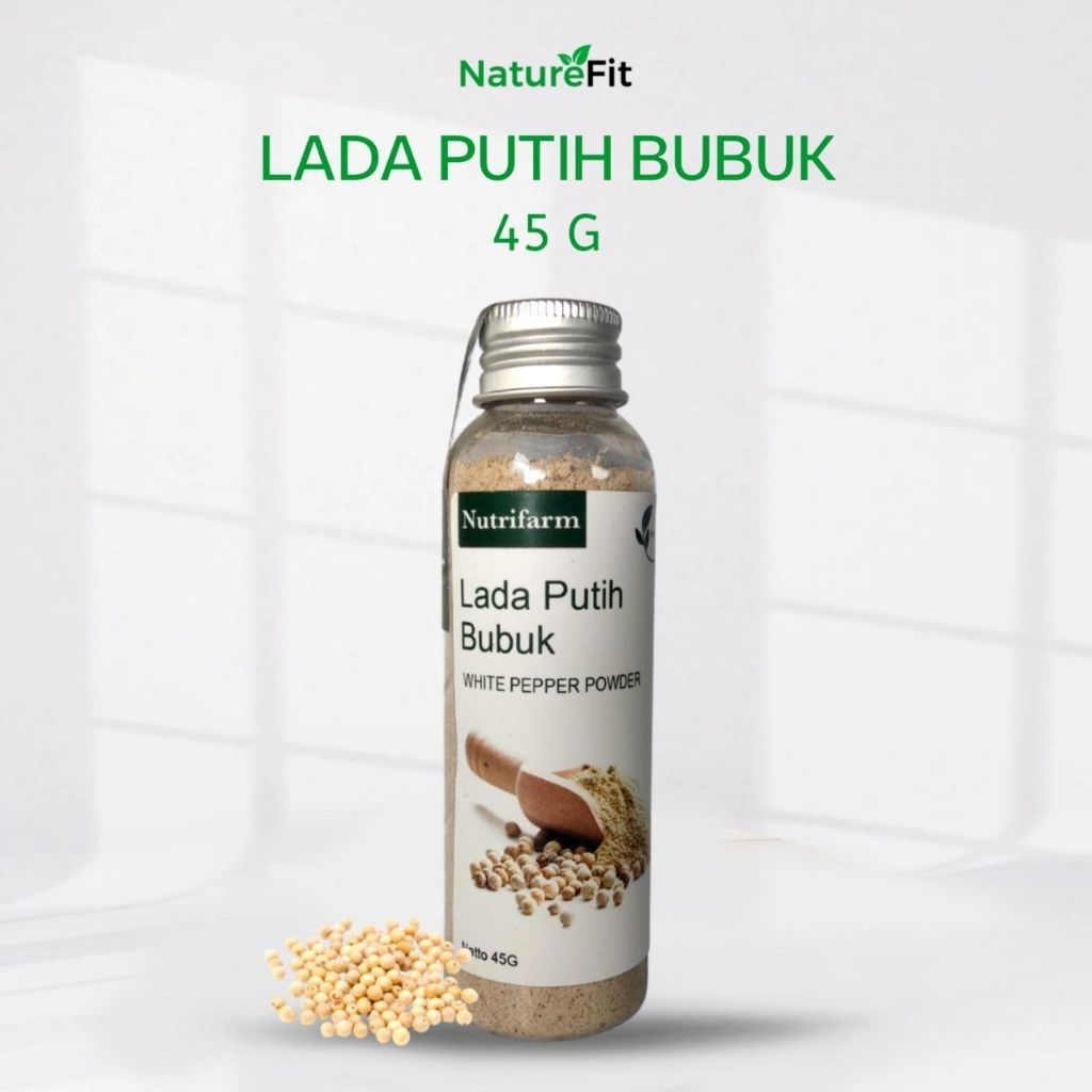 

LADA PUTIH BUBUK 45G MURNI BUMBU BUNDA ORGANIK / BUBUK LADA PUTIH NUTRIFARM