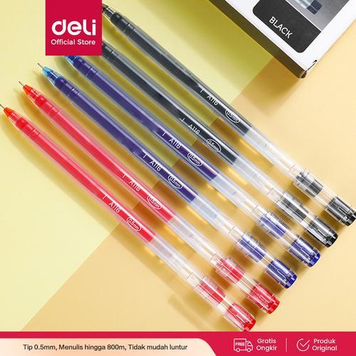 

DELI PENA GEL PEN 0.5MM A116 HITAM