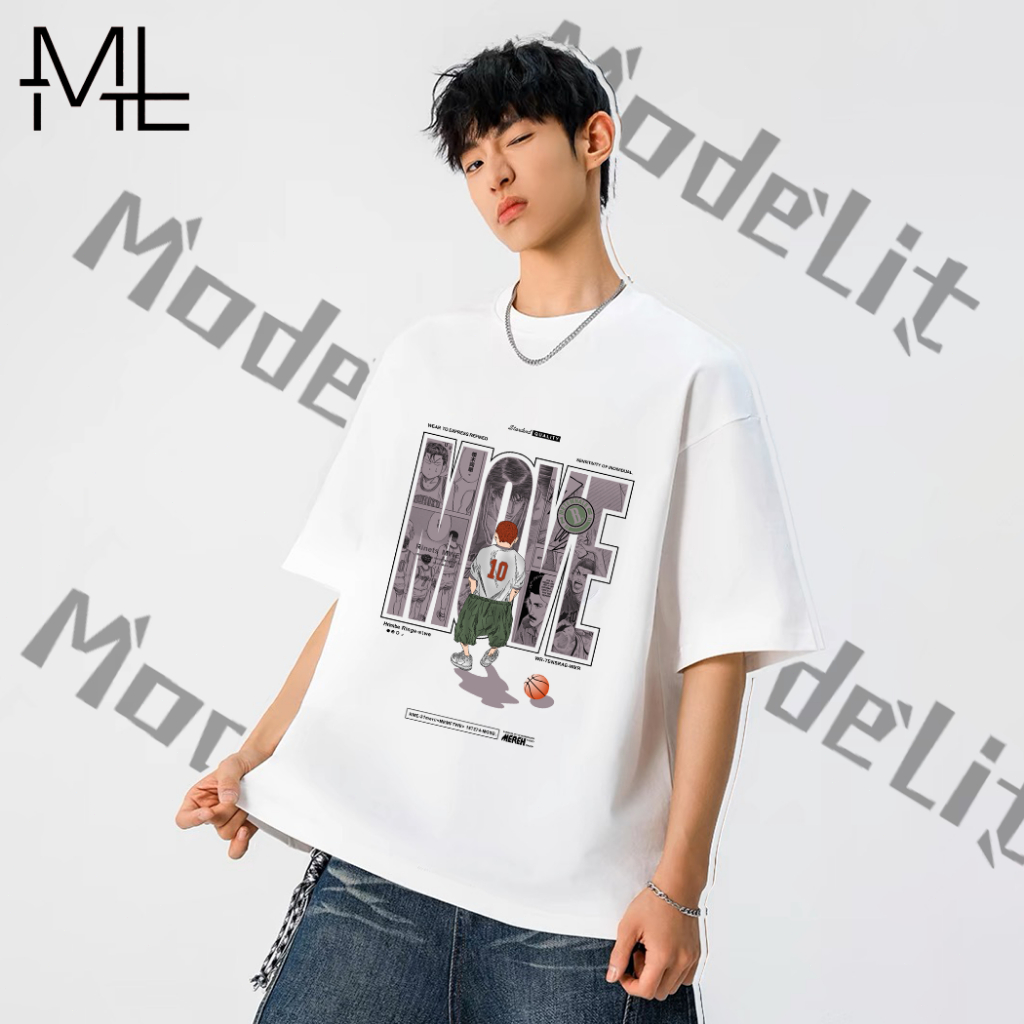 Bola basket harian santai longgar lengan pendek t-shirt serbagun0020