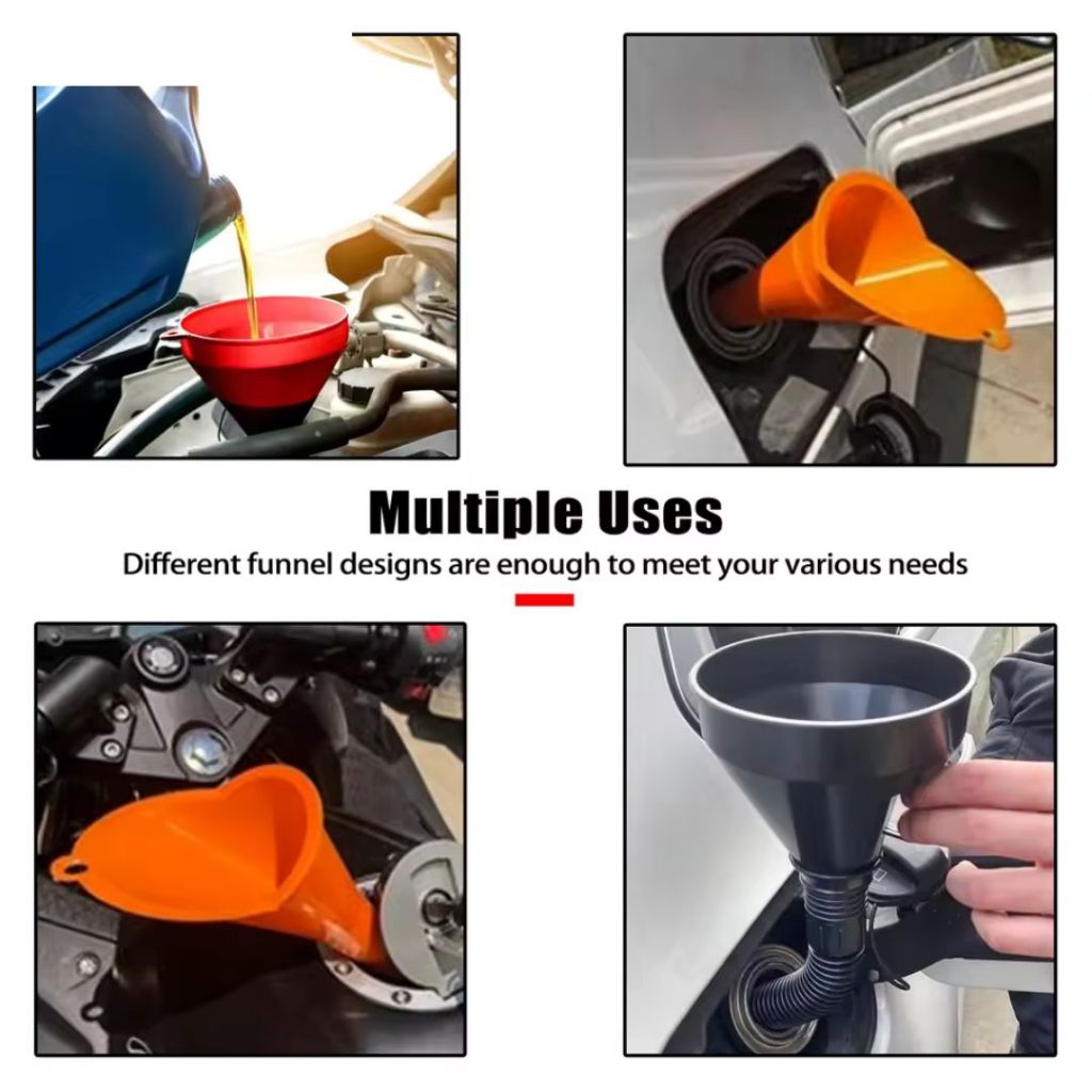 3 Corong Oli dan bensin corong elastis mutifungsi