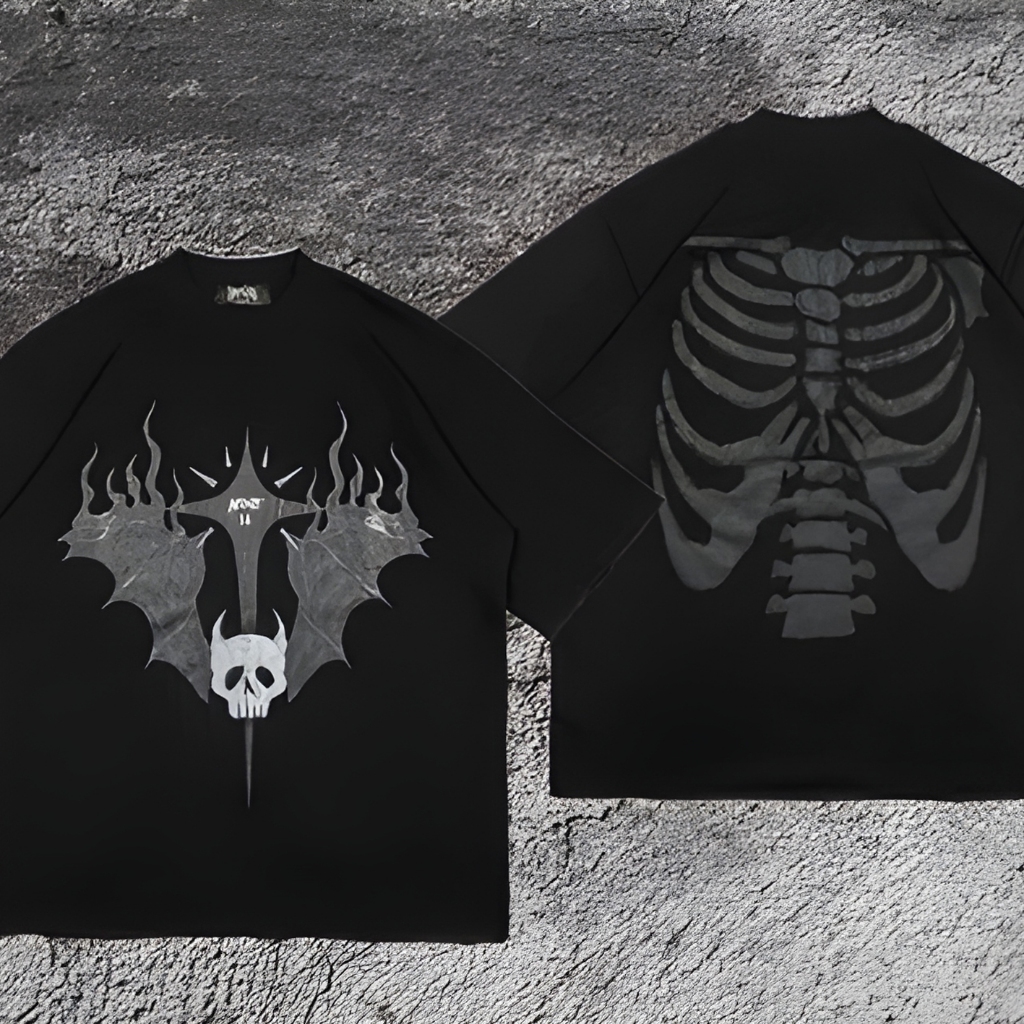 【TOP】 HECATE - BONE FLY TEE