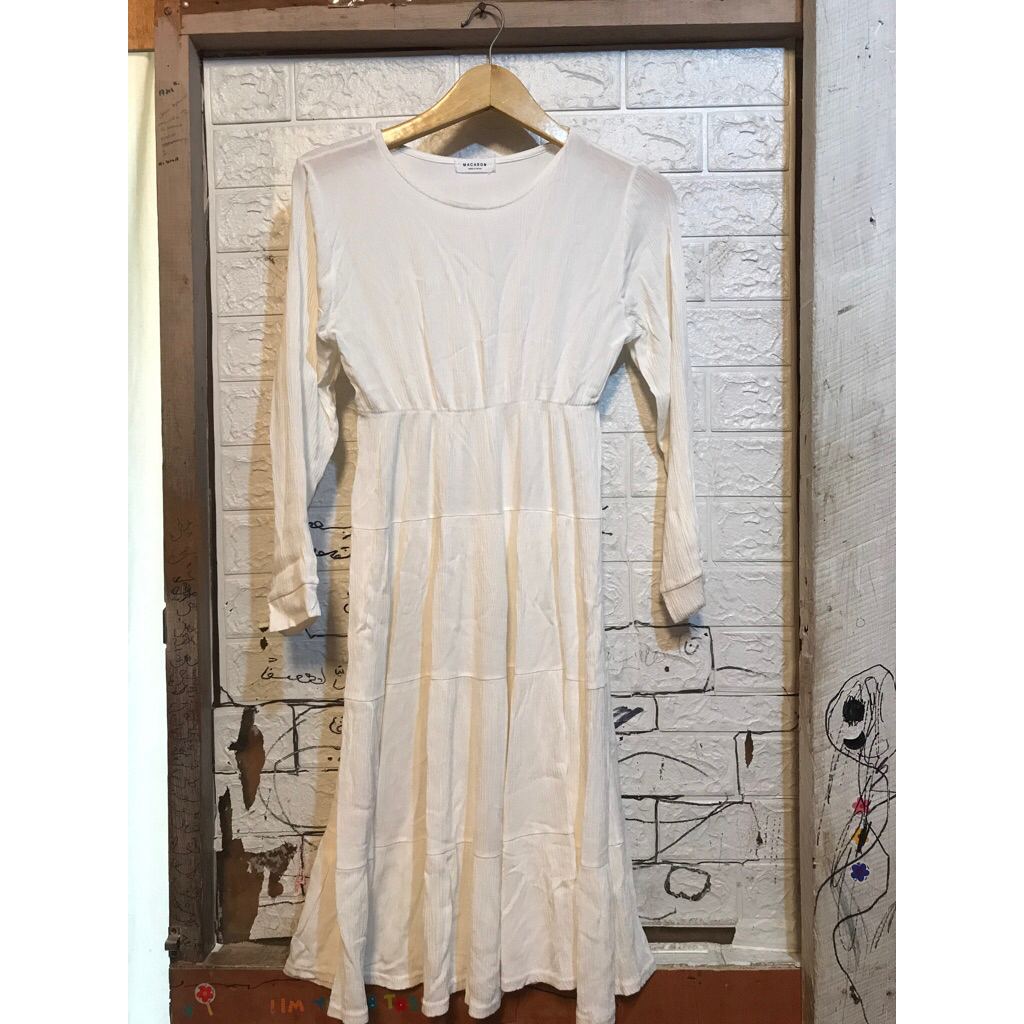 pl midi dres umpak umpak wanita bahan cringkle