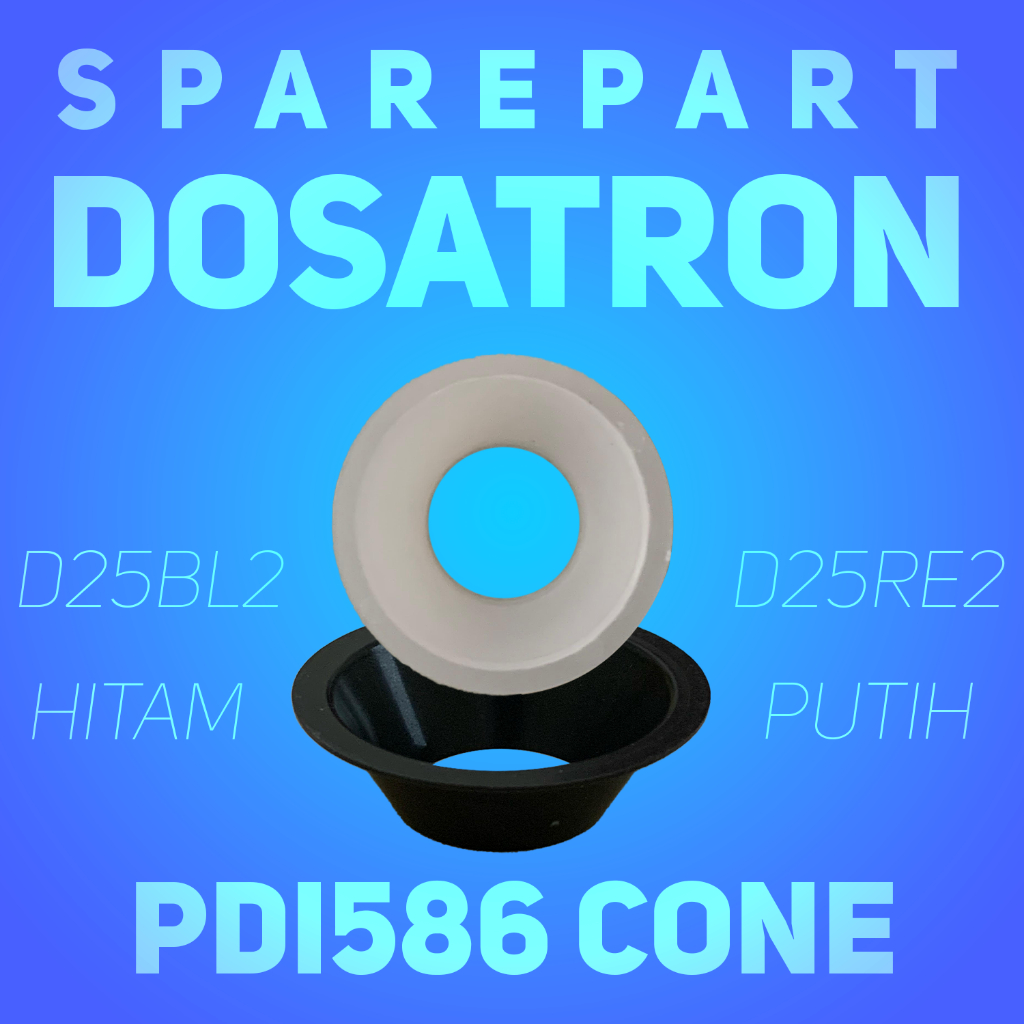 Cup Dosatron Hitam Putih / Sparepart Dosatron / PDI568 Cone / Alat Ternak Kandang Ayam