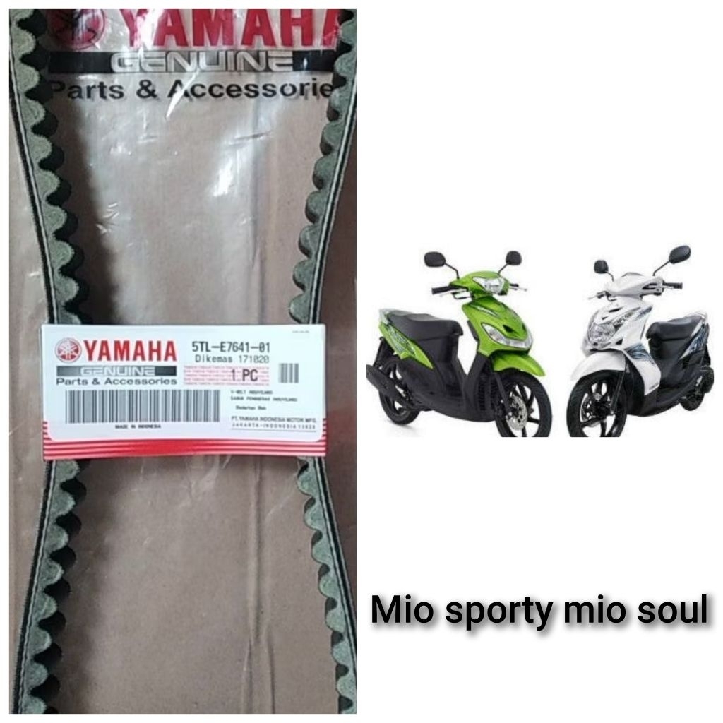 Vanbelt v-belt only  Mio karbu mio soul karbu 5TL-E7641-01 ori YAMAHA