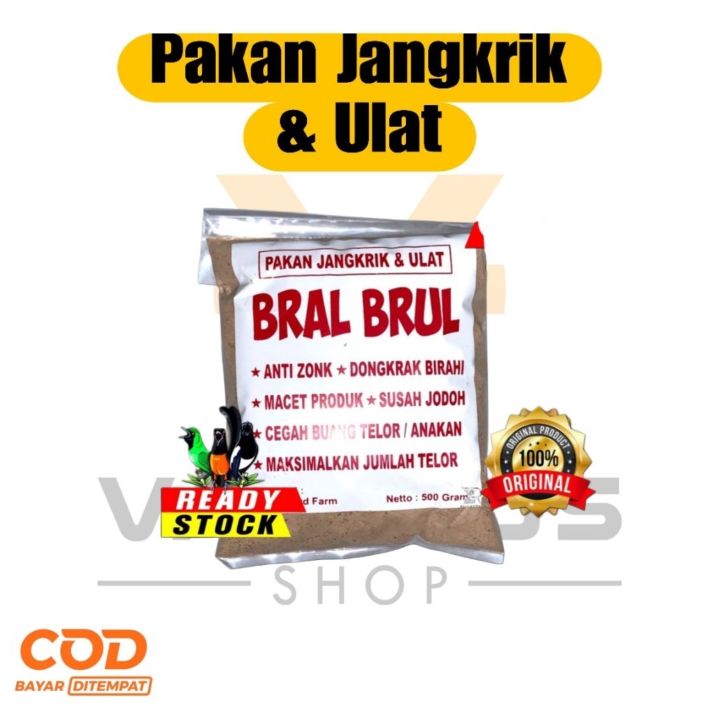Bral Brul Pakan Jangkrik Untuk Ternak Burung Produk Asli