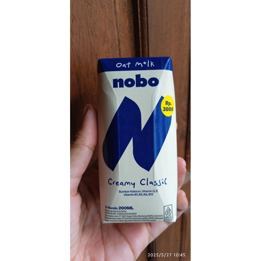 

Susu Nobo Oat Milk
