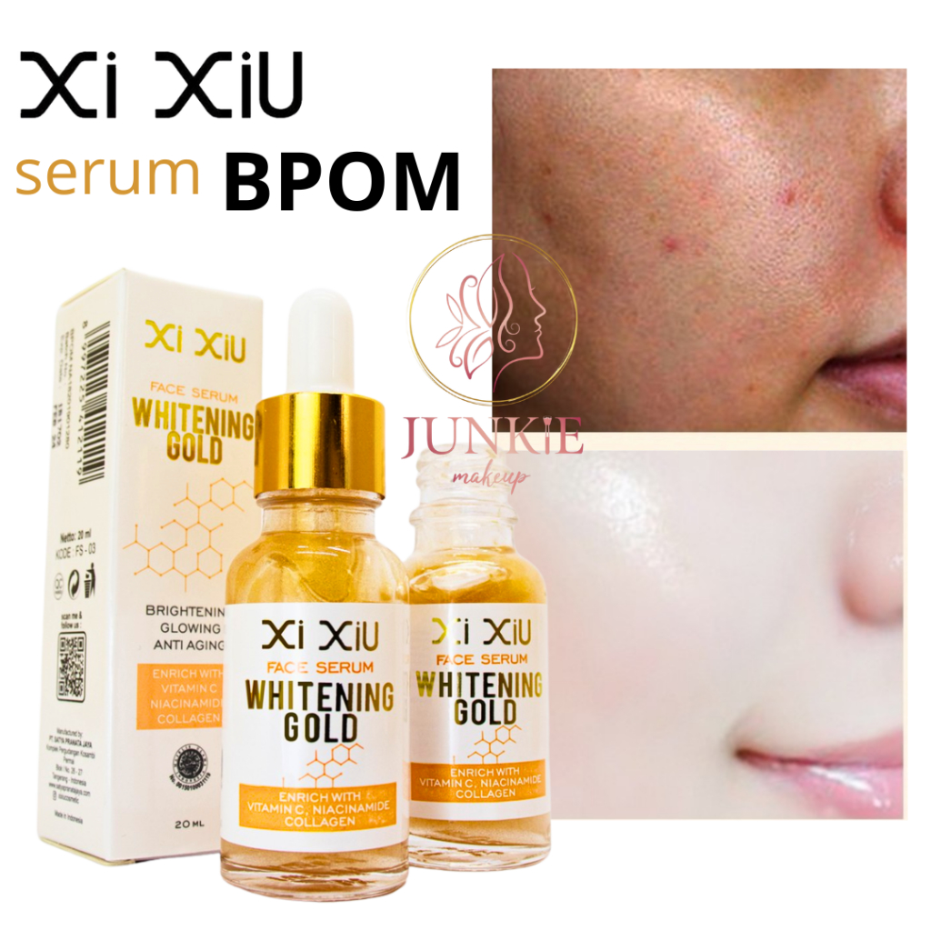 Xi Xiu Face Serum Whitening Gold 20ml | Serum Gold | Serum Pemutih - XI XIU WHITENING GOLD SERUM
