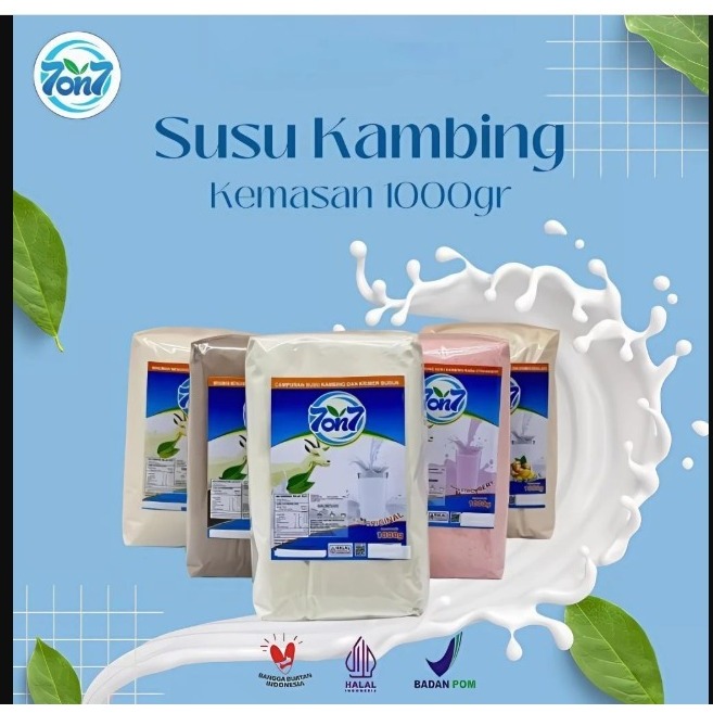 

Susu Kambing 7on7 Kemasan 1000gr/1kg BPOM bagus untuk anak-anak sampai dewasa