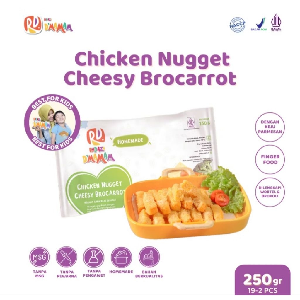 

Nugget Ayam Keju Brokoli Wortel / Chessy Brocarrot D'Mamam