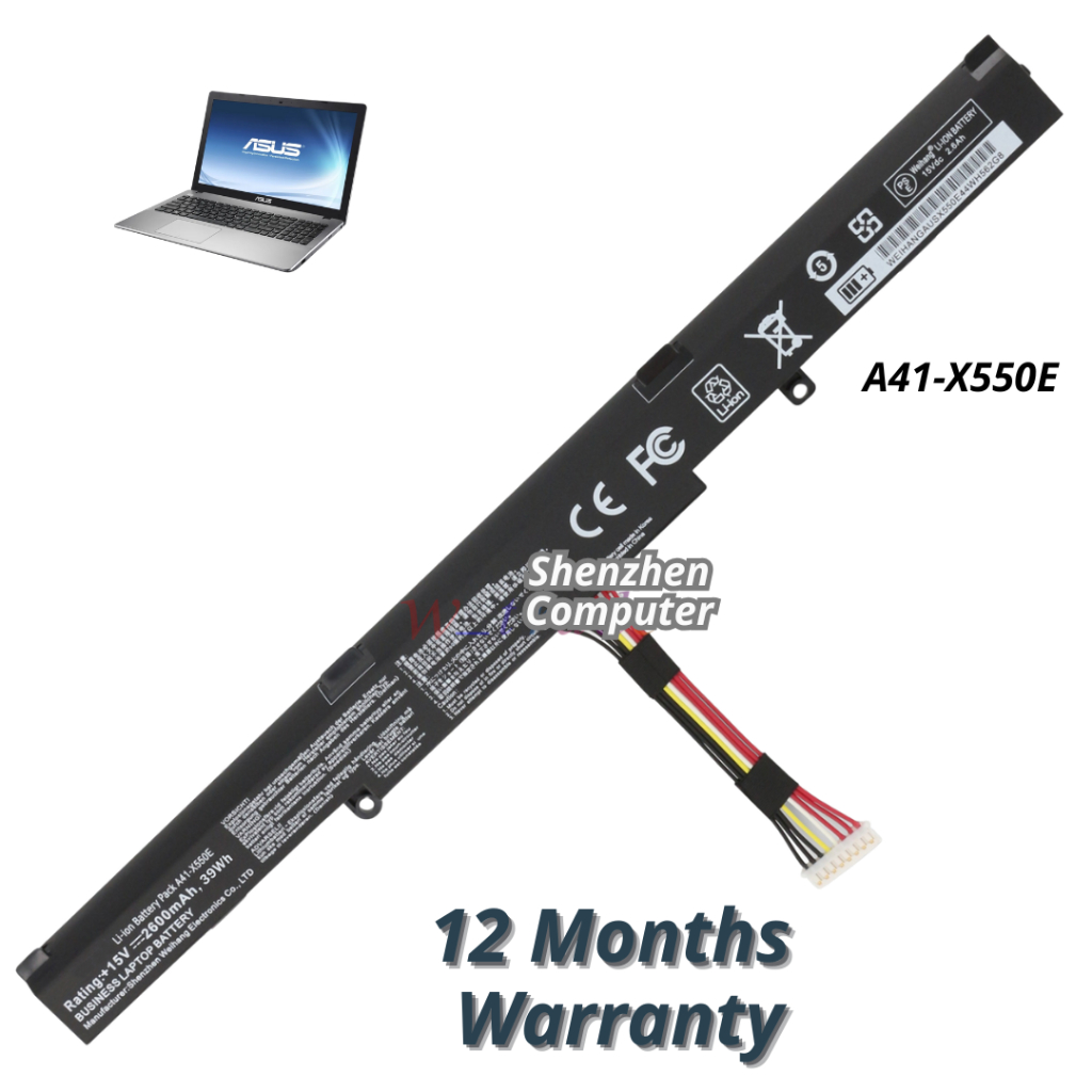 Baterai Asus X450 X450E X450J X450JF X751M X751MA X751L X750JA A450J A450JF A450E A41-X550E battery