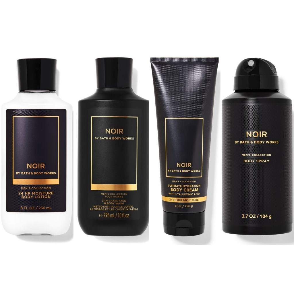BBW Bath and Body Works FOR MEN NOIR collection