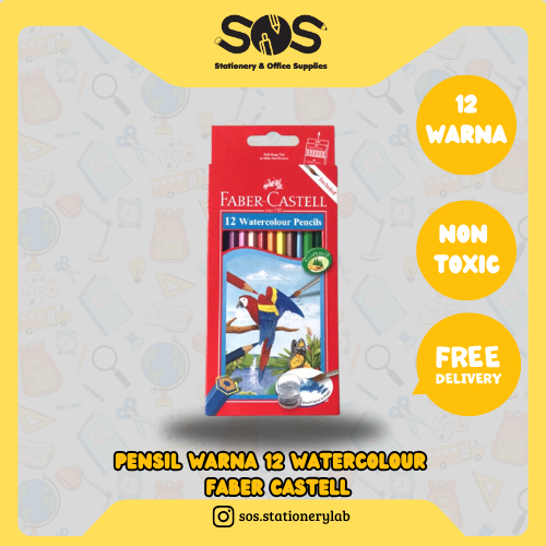 

Pensil Warna 12 Watercolour Panjang Faber Castell