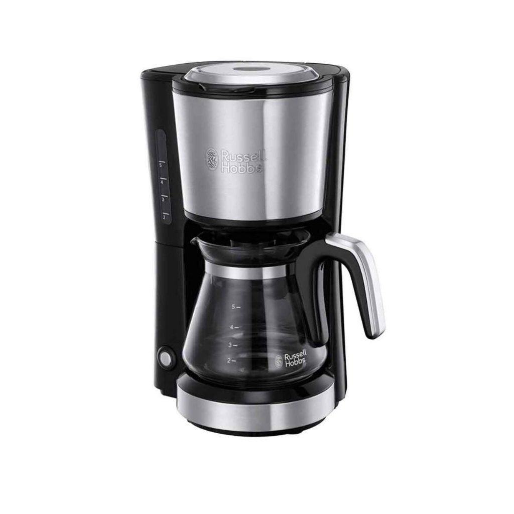 Russell Hobbs RH24210-AP Coffee Maker - Pembuat Kopi Tetes 5 Cangkir Berbahan Stainless Steel Warna Silver