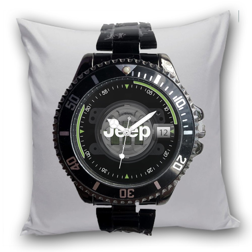 Jam Tangan Pria JEEP Tanggal Stainless Steel Hitam Cowok Dewasa Custom Keren Terbaru 01