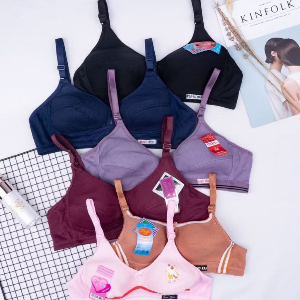 PROMO  C.O.D BH SPORT WANITA TANPA KAWAT TANPA BUSA | WANITA DEWASA UKURAN 34 SAMPAI 42