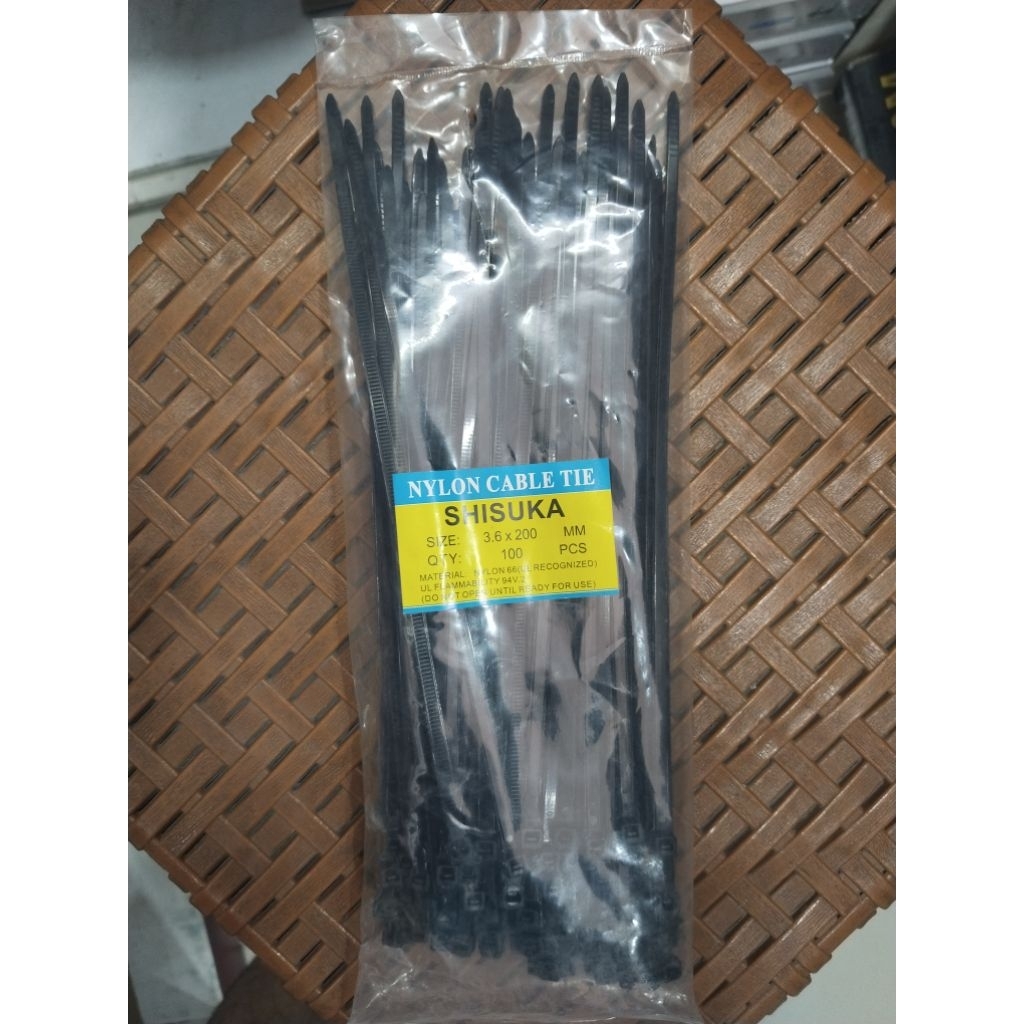 

kabel tis hitam 200 mm isi 100/pck