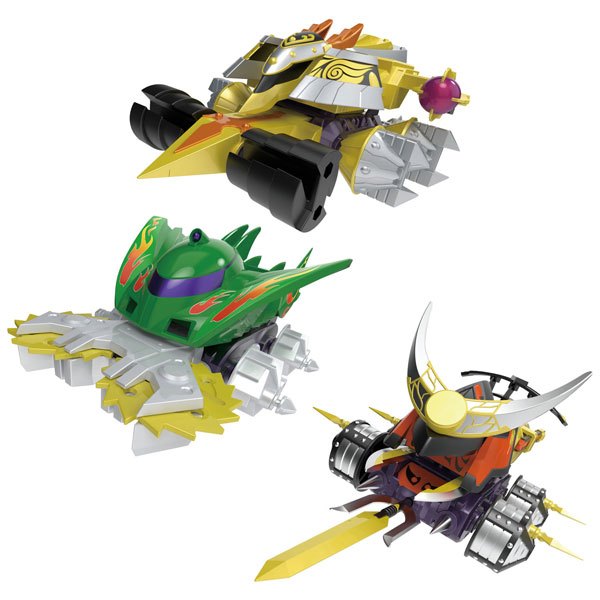 Bandai Shokugan Modeling Project - Crush Gear Battle 1 EX2 Gaiki & Dino Spartan & Gougetsu Set