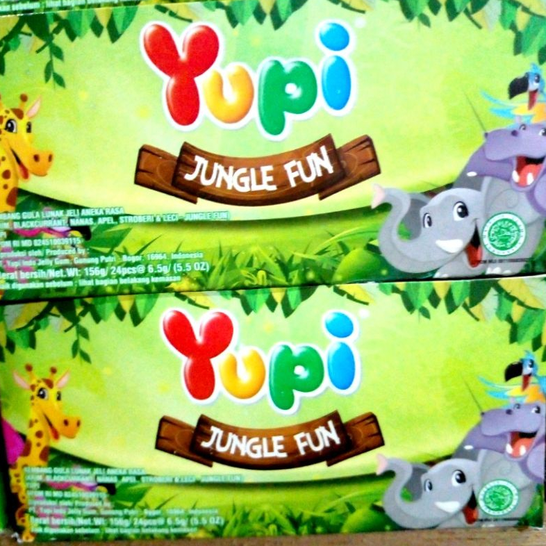 

YUPI JUNGLE FUN 1 BOX PERMEN JELLY