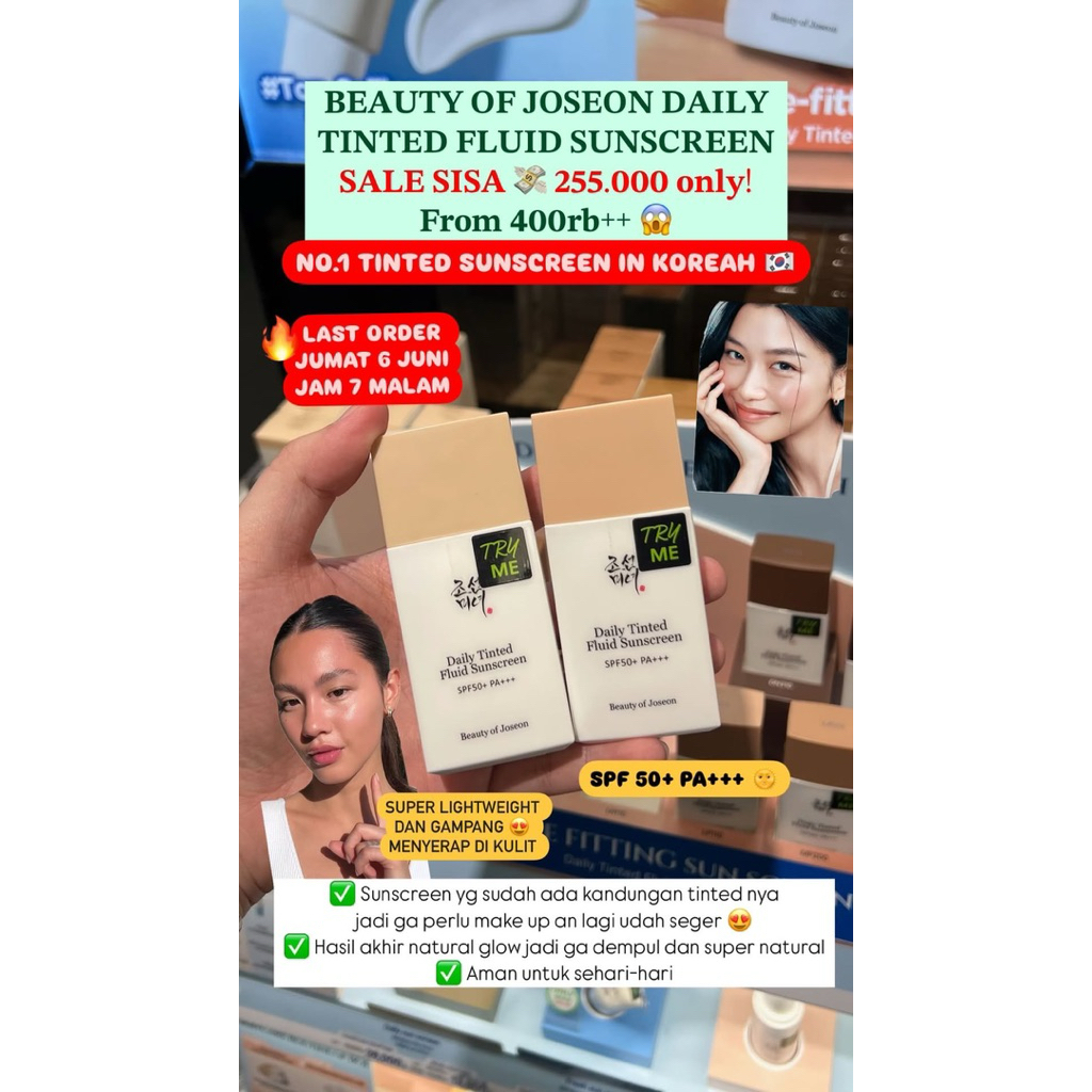 [OLIVEYOUNG] BEAUTY OF JOSEON TINTED SUNSCREEN