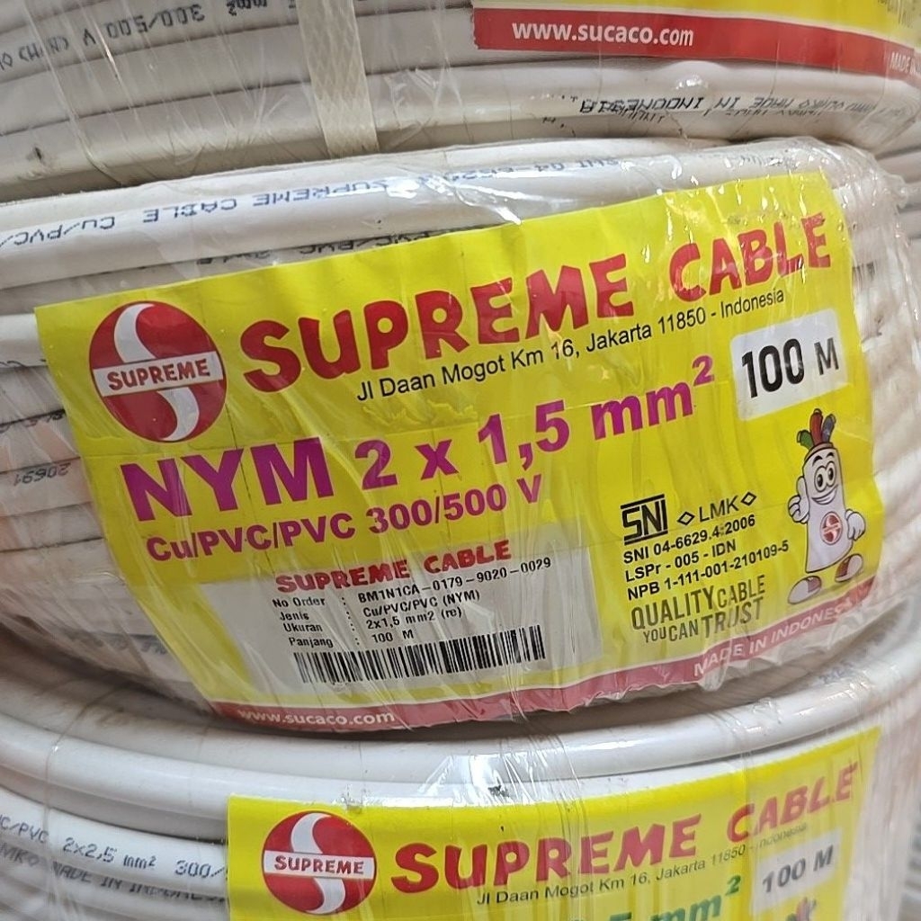 Kabel Supreme NYM 2 x 1.5 mm / NYM 2x1.5mm Supreme 100 meter