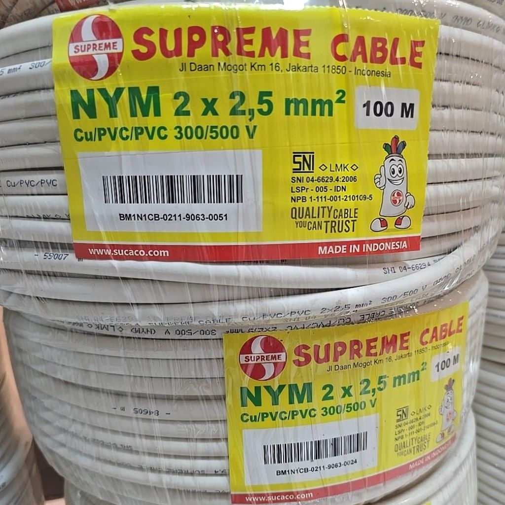Kabel Supreme NYM 2 x 2.5 mm / NYM 2x2.5mm Supreme 100 meter