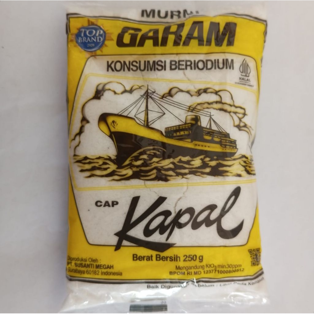 

garam konsumsi beriodium cap kapal 250g