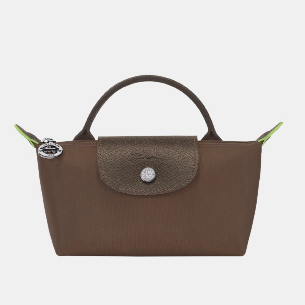 LC green pouch with handle