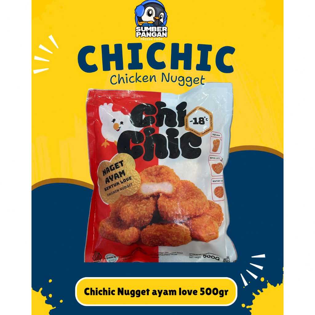 

Chichic Chicken Nugget Ayam Love 500gr