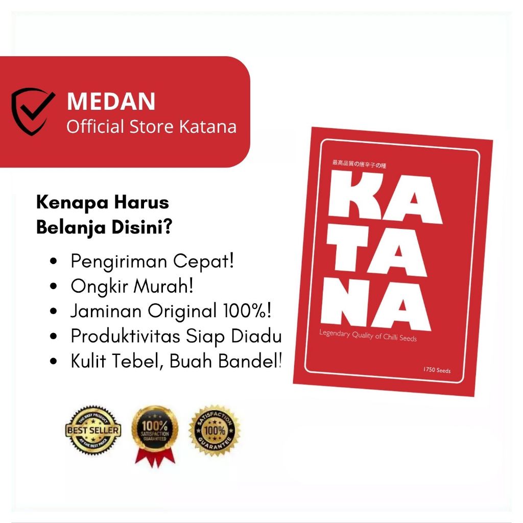 Benih Cabe Rawit KATANA 1800 butir / 10 gr benih rawit bibit cabai merah putih roket kaliber ori 212