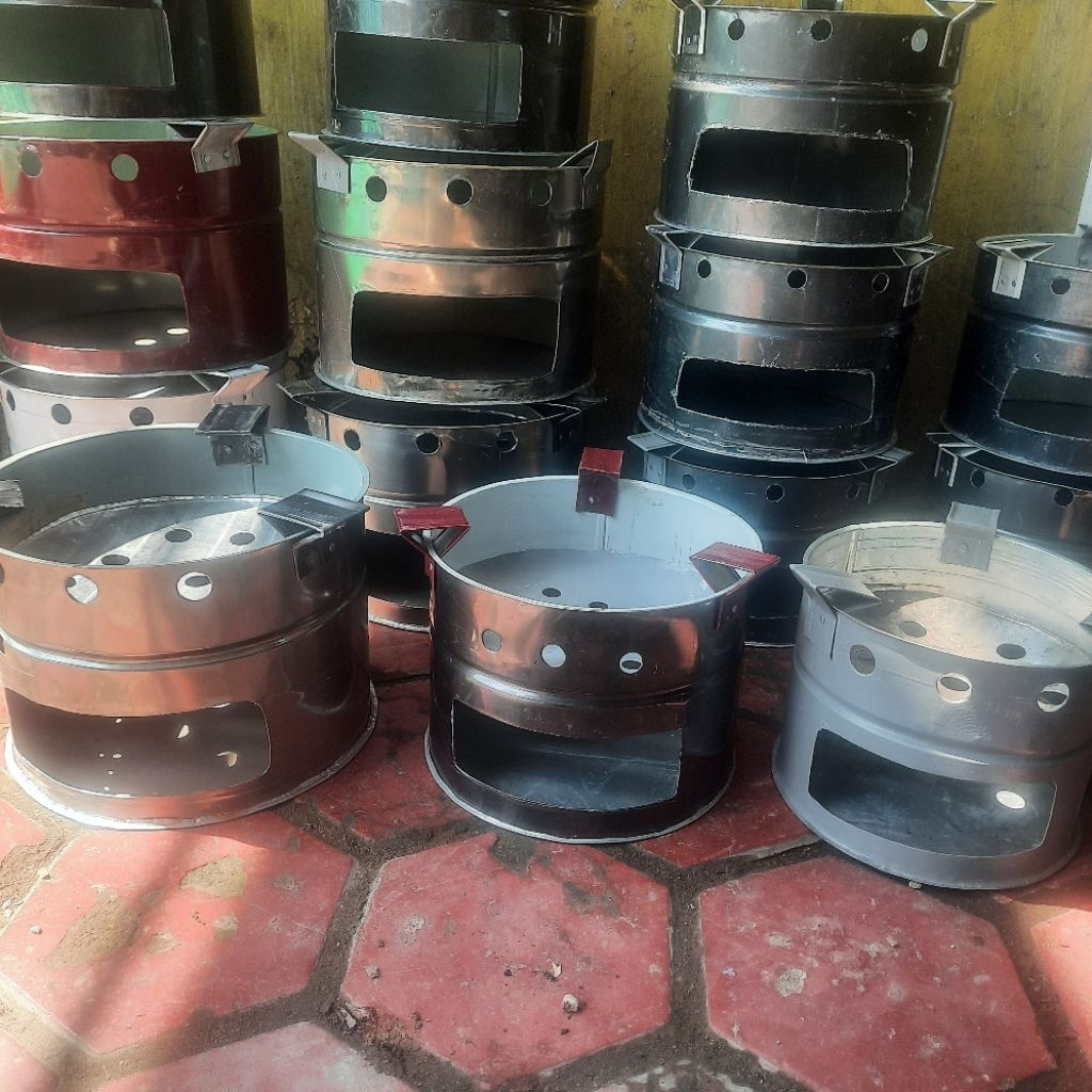 Anglo tungku kompor arang briket perapian tungku ceret angkringan