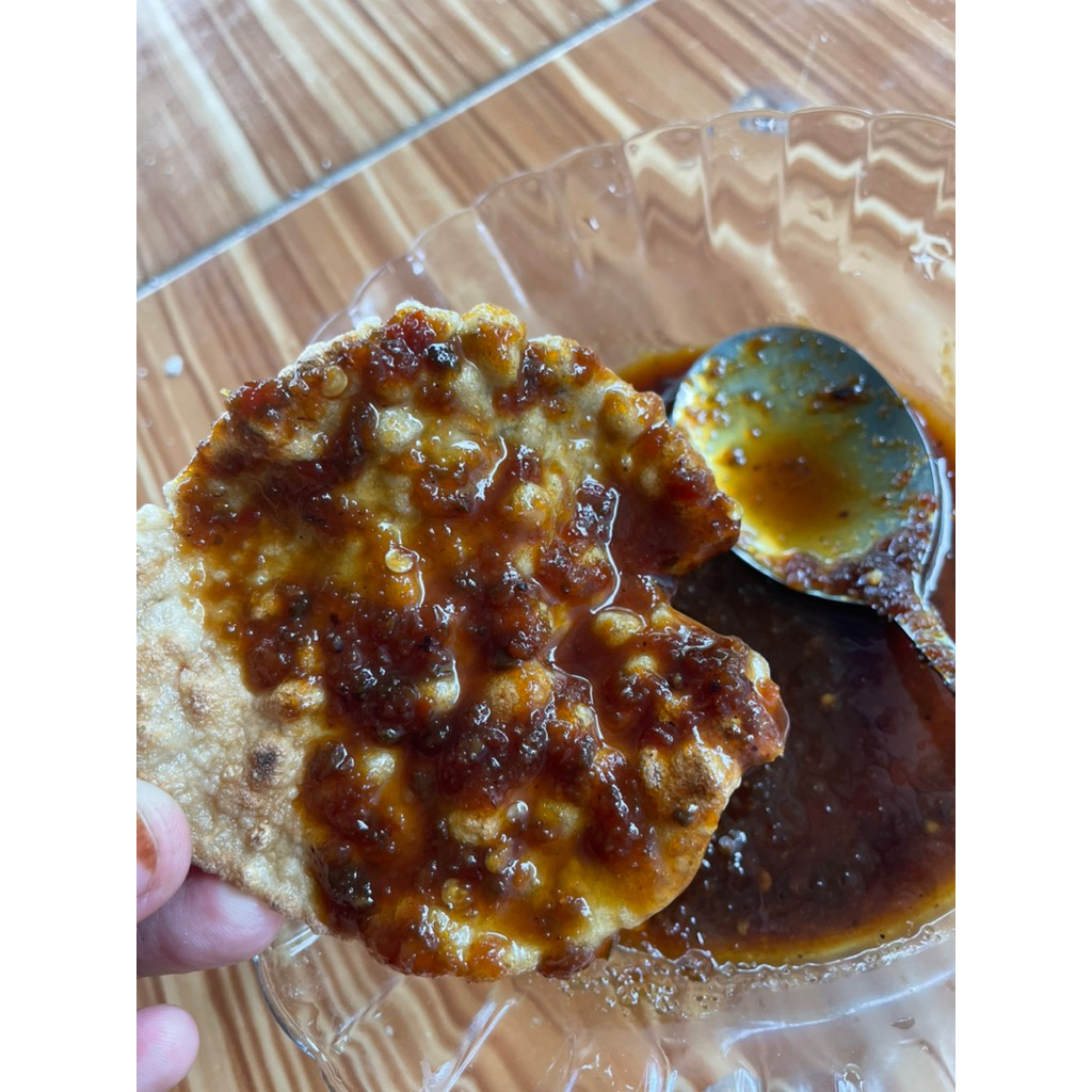 

kemplang tunu / kemplang bakar colet