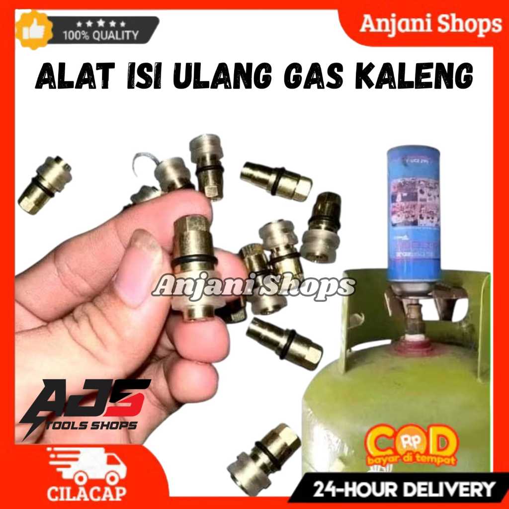 Alat Isi Ulang Gas Kaleng Portable Refil Gas Kaleng Portable SImpel Botol Robinson