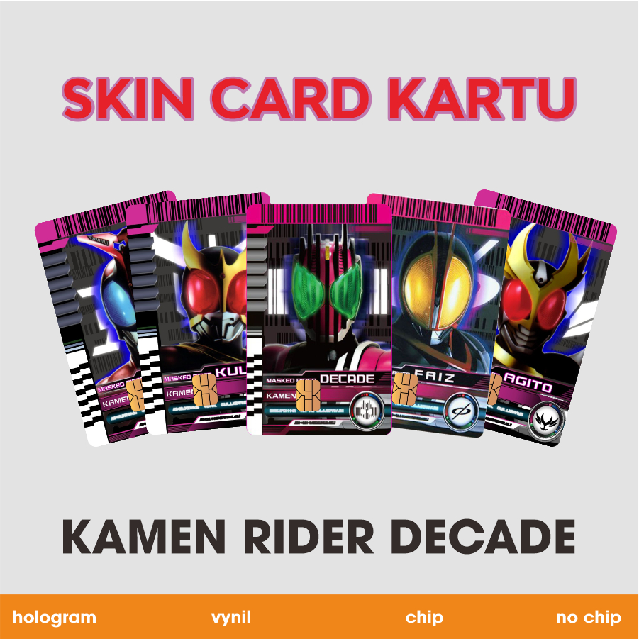 Skin Card ATM E-Money Kamen Rider Decade