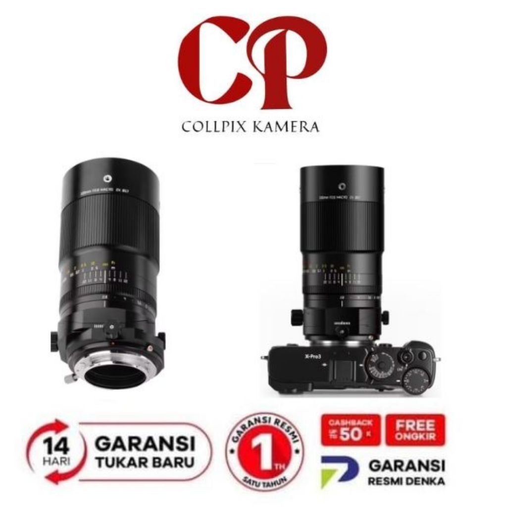 TTARTISAN 100MM F2.8 TILT SHIFT MACRO FOR FUJI X - GARANSI RESMI