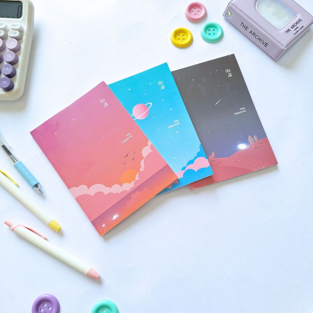 

Ina Notebook K-Series Korean Style A6 50 lembar Garis