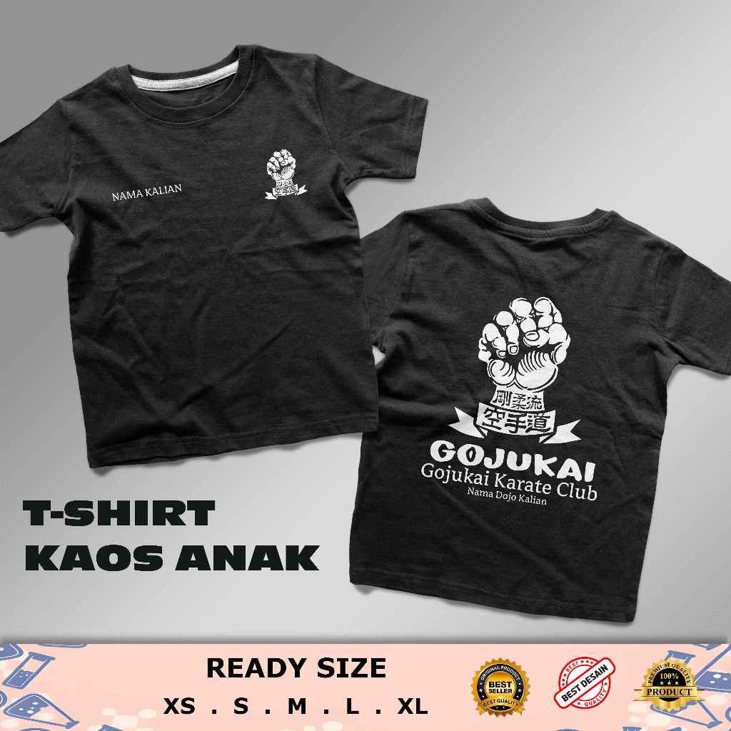 Kaos Anak Gojukai karate Club Request nama Kalian Dan Nama Dojo Kalian Baju Distro