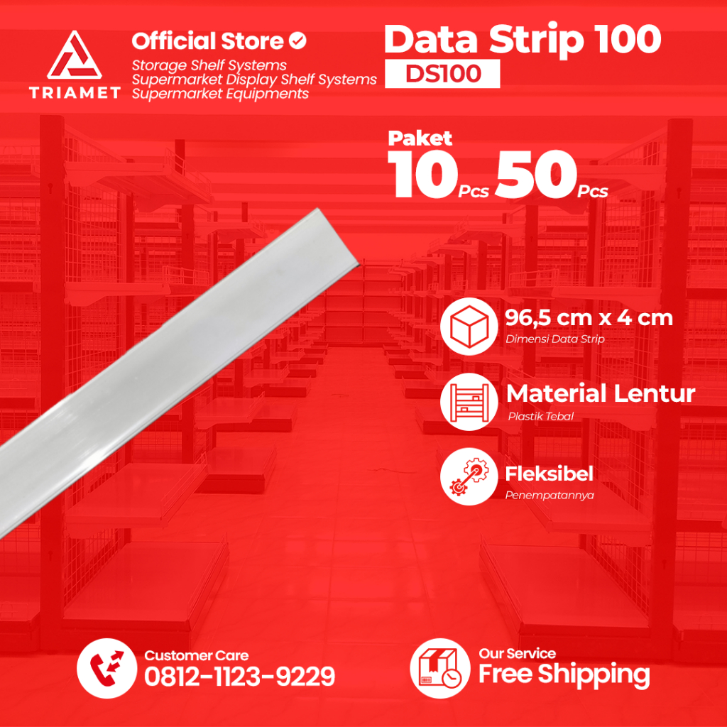 

Price Tag 100cm/ Data Strip / Mika Harga / Label Harga Indomaret - 965 mm