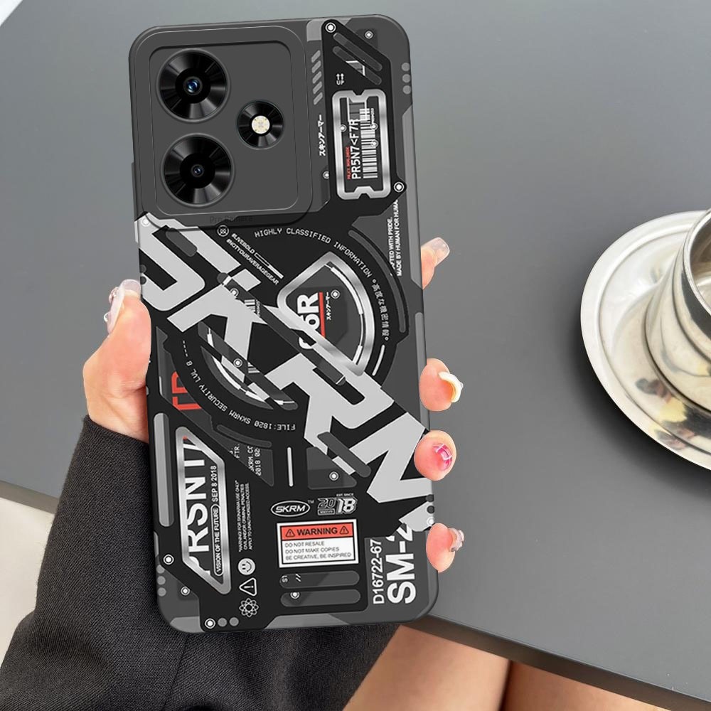 Softcase Infinix Hot 30 / Hot 30 Play / Hot 30i - Motif Mesin , Silikon Pro Camera, Casing HP, Pelin