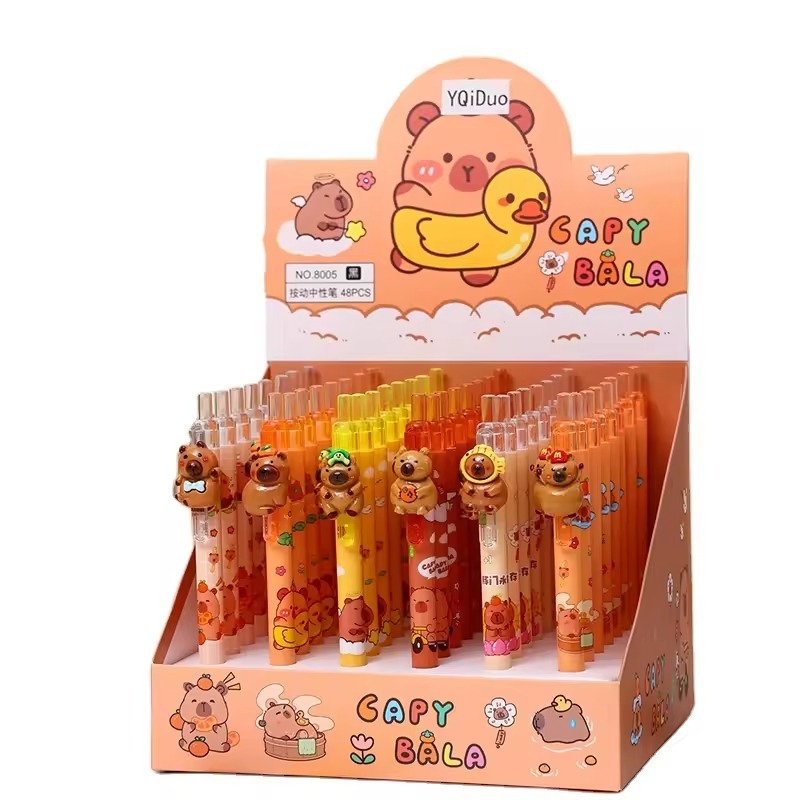 

Gel Pen Karakter Capybara / Bolpoin Isi Ulang Gambar Capybara / Pulpen Karakter Capybara / Alat Tulis Sekolah Karakter Capybara / OS2 Gel Pen Capybala
