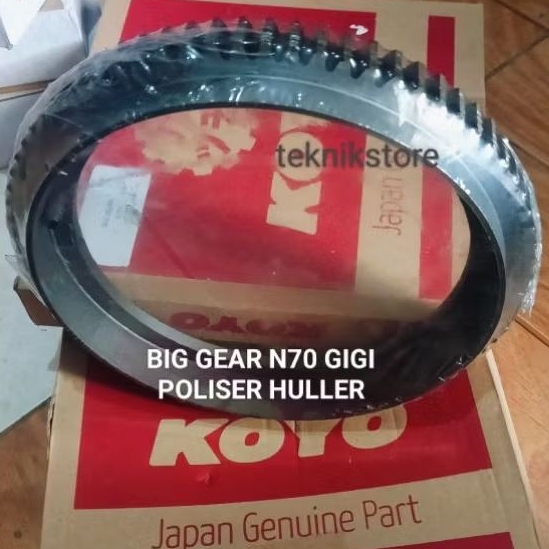 BIG GEAR N70 GIGI POLISER HULLER / GEAR  76T N70 HULLER PENGGILINGAN PADI / PEMECAH KULIT PADI GIGI 