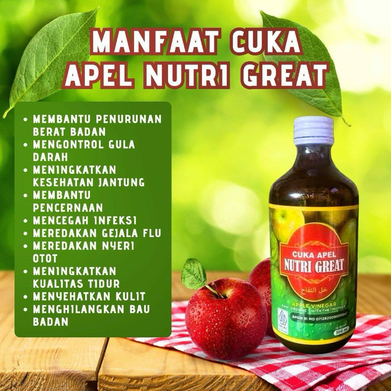 

Cuka Apel Nutri Great 300 ml ORIGINAL
