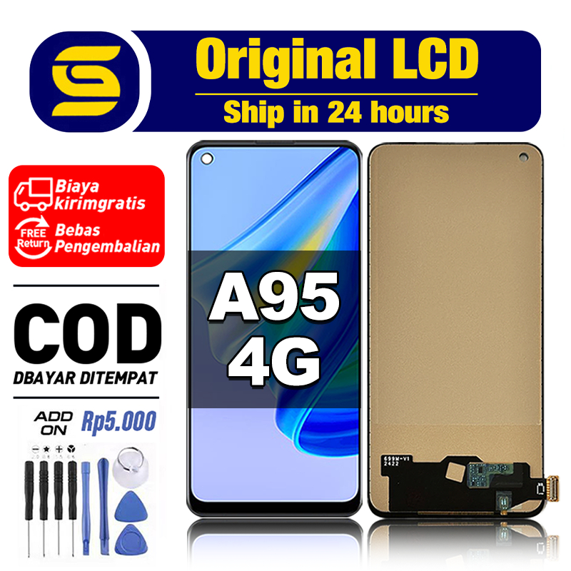 ORI LCD FOR OPPO A95 4G Original Fullset hp Touchscreen asli New Free shipping COD